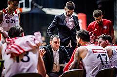 Basketball, Win2Day Superliga 2023/24, 2. Qualifikationsrunde, BC Vienna, Fürstenfeld Panthers, Hrvoje Radanovic (Head. Coach)