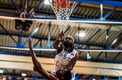 Basketball, win2day Basketball Superliga 2024/25, Grunddurchgang Runde 19, Oberwart Gunners, BBC Nord Dragonz, Siegfried Reid (5)