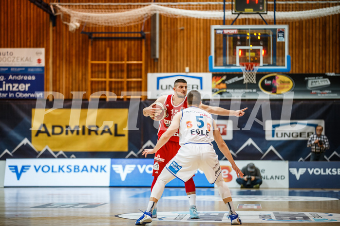 Basketball, Admiral Basketball Superliga 2019/20, Grunddurchgang 14.Runde, Oberwart Gunners, BC Vienna, Luka Gvozden (15)