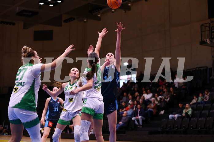 26.01.2025, Graz, Raiffeisen Sportpark, Basketball Damen Superliga 2024/25, Grunddurchgang, 12.Runde, UBI Graz vs. DBB WelsVienna Timberwolves