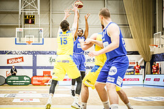 Basketball, bet-at-home Basketball Superliga 2019/20, Platzierungsrunde 3.Runde, SKN St. Pölten Basketball, Oberwart Gunners, Lawrence Alexander (4)