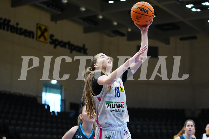 Basketball Damen Superliga 2023/24, Grunddurchgang, 14. Runde, UBSC Graz vs. Timberwolves


