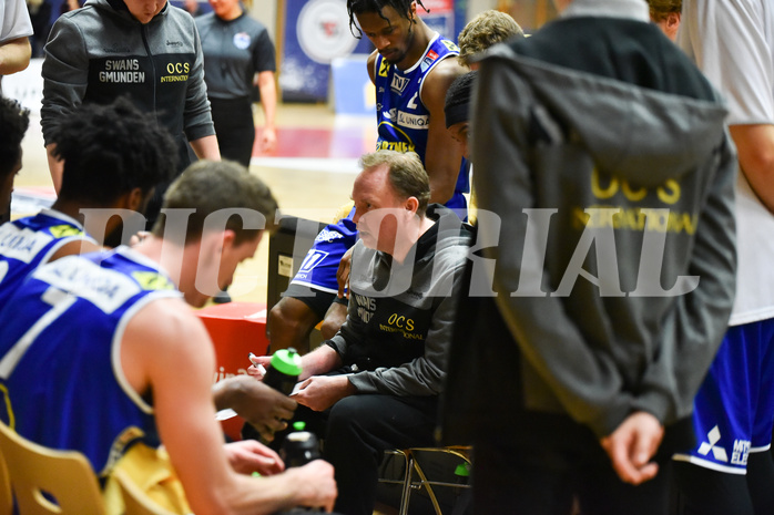 Basketball Superliga 2021/22, Viertelfinale Spiel 2, Flyers Wels vs Swans Gmunden