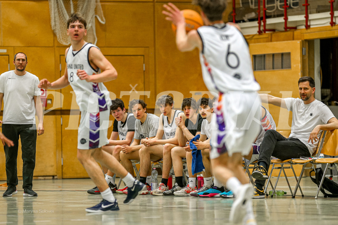 13.04.2025 Österreichischer Basketballverband 2024/25, SLMU19, Vienna United vs. SG Salzkammergut