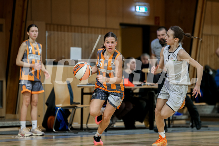 22.02.2025 Österreichischer Basketballverband 2024/25, SLWU14 Basket Flames UNION vs Basket Duchess