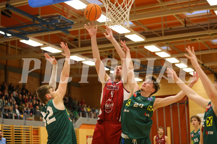 Basketball Zweite Liga 2023/24, Playoff Viertelfinale Spiel 1 Mistelbach Mustangs vs. Dornbirn Lions


