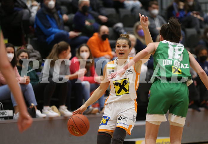 Basketball Damen Superliga 2021/22, Grunddurchgang 10.Runde BK Duchess Klosterneuburg vs. UBI Graz


