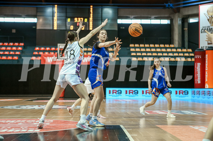 04.05.2025 Österreichischer Basketballverband 2024/25, SLWU19 Vienna United vs. DBB Basketgirls Wels