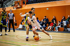 Basketball, Basketball Zweite Liga 2024/25, Grunddurchgang 17.Runde, Vienna Timberwolves, Future Team Steiermark, Phillip Bliem (13), Jakob Konzet (5)