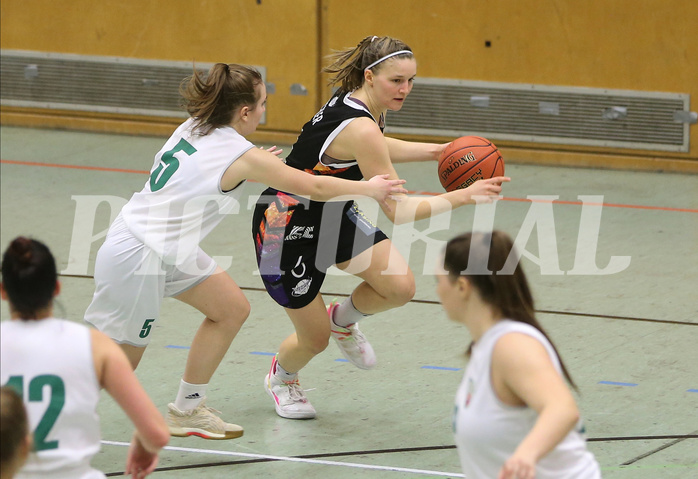 Basketball Damen Superliga 2021/22, Grundducrhgang 14.Runde Vienna United vs. KOS Celovec


