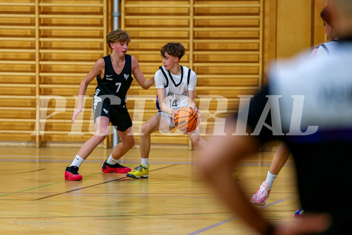 01.12.2024 Österreichischer Basketballverband 2024/25, SLMU16, Post SV Wien vs. Swarco Raiders