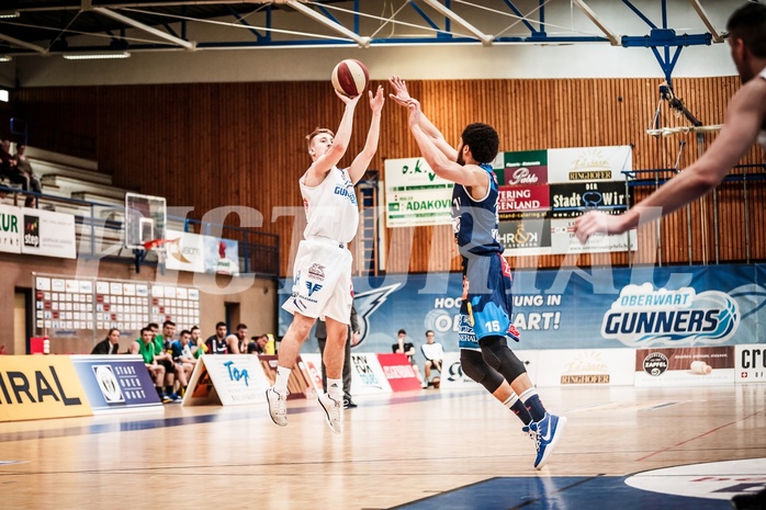 Basketball, ABL 2017/18, Grunddurchgang 33.Runde, Oberwart Gunners, Kapfenberg Bulls, Georg Wolf (10)