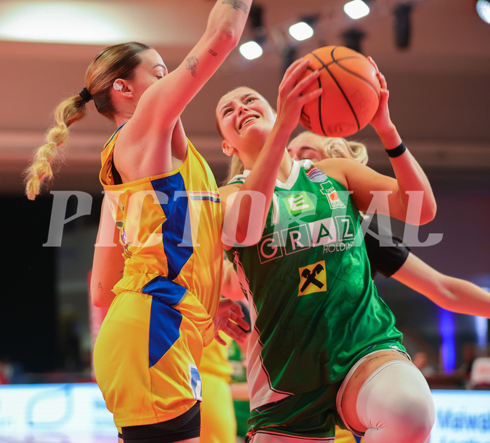 Basketball Damen Superliga 2023/24, Grunddurchgang 12.Runde SKN St. Pölten vs. UBI Graz


