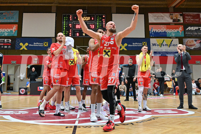 Basketball, Superliga 2024/25, Plazierungsrunde 5.Runde, Flyers Wels vs. Gmunden Swans,
