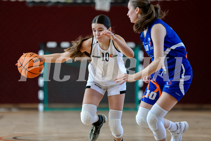 02.03.2025 Österreichischer Basketballverband 2024/25, SLWU16 Basket Flames UNION vs. DBB  Basketgirls Wels