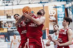 Basketball, Basketball Superliga 2023/24, Gunddurchgang 7. Runde, Oberwart Gunners, BC Vienna, Ivan Siriscevic (17), Jozo Rados (3)