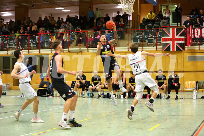 Basketball Zweite Liga 2022/23, Grunddurchgang 9.Runde Vienna United vs. Mattersburg Rocks


