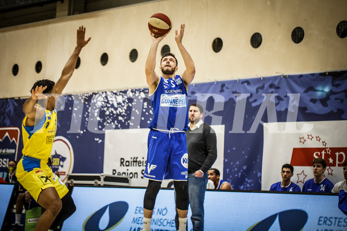 Basketball, bet-at-home Basketball Superliga 2019/20, Grunddurchgang 15.Runde, SKN St. Pölten Basketball, Oberwart Gunners, Ignas Fiodorovas (5)