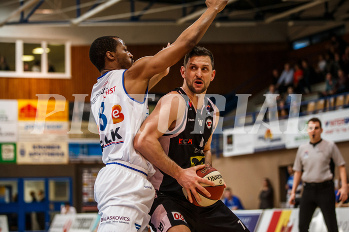 Basketball, Admiral Basketball Superliga 2019/20, Platzierungsrunde 5. Runde, Oberwart Gunners, Flyers Wels, Davor Lamesic (7)