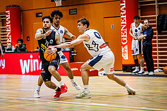 Basketball, Basketball Zweite Liga 2024/25, Grunddurchgang 11.Runde, Vienna Timberwolves, Mattersburg Rocks, Julian Alper (10), Valentin Siegmund (0)