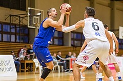 Basketball, 2.Bundesliga, Grunddurchgang 4.Runde, Mattersburg Rocks, Vienna D.C. Timberwolves, Vincent Polakovic (15), Krisztian BAKK (6)