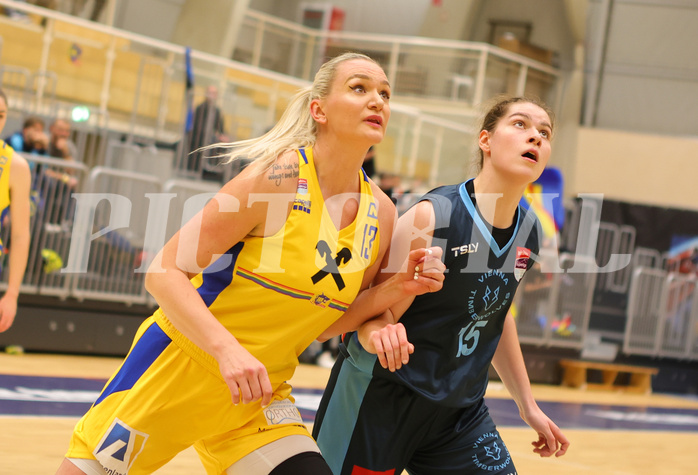 Basketball Damen Superliga 2023/24, Grunddurchgang 7.Runde SKN St. Pölten vs. Vienna Timberwolves


