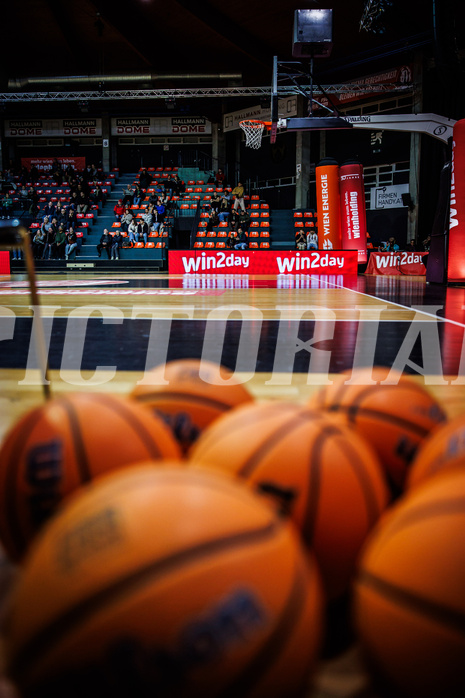 Basketball, Win2Day Superliga 2024/25, Grunddurchgang 20.Runde, BC Vienna, Kapfenberg Bulls, Feature, Ball