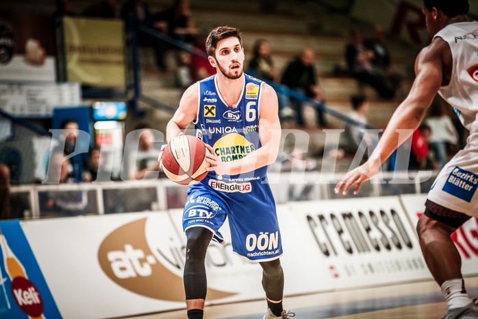 Basketball, ABL 2017/18, Grunddurchgang 31.Runde, Oberwart Gunners, Gmunden Swans, Daniel Friedrich (6)
