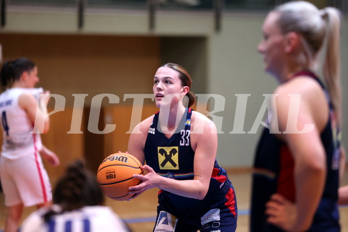 20.03.2024, Graz, Unionhalle A, Basketball Damen Superliga 2023/24, Semifinale, UBSC-DBBC Graz - SKN St. Pölten Frauen,  