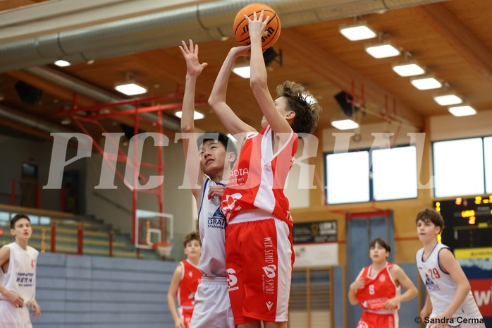 Basketball Superliga 2024/25, SLMU14 Traiskirchen Lions Academy vs. ATSE Graz



