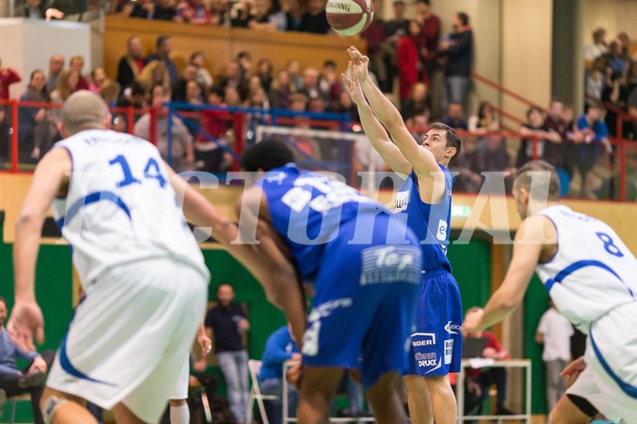 Basketball, ABL 2016/17, CUP 2.Runde, Blue Devils Wr. Neustadt, Oberwart Gunners, Jakob Szkutta (4)
