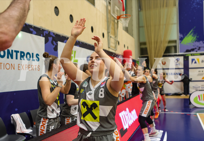 Basketball Damen Superliga 2023/24, Grunddurchgang 10.Runde SKN St. Pölten vs. Duchess Klosterneuburg