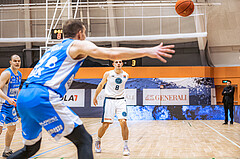 Basketball, Win2Day Superliga 2022/23, Grunddurchgang 19.Runde, Vienna Timberwolves, Oberwart Gunners, Elias Wlasak (8)