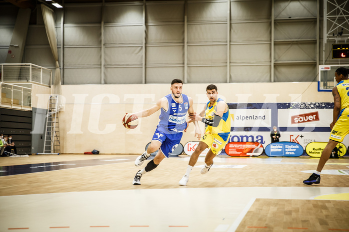 Basketball, bet-at-home Basketball Superliga 2019/20, Viertelfinale 2. Spiel, SKN St. Pölten Basketball, Oberwart Gunners, Ignas Fiodorovas (5)
