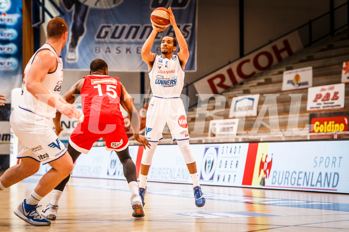 Basketball, bet-at-home Basketball Superliga 2020/21, Grunddurchgang, 16. Runde, Oberwart Gunners, BC Vienna, Lawrence Alexander (4)