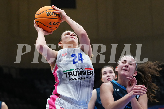 Basketball Damen Superliga 2023/24, Grunddurchgang, 14. Runde, UBSC Graz vs. Timberwolves


