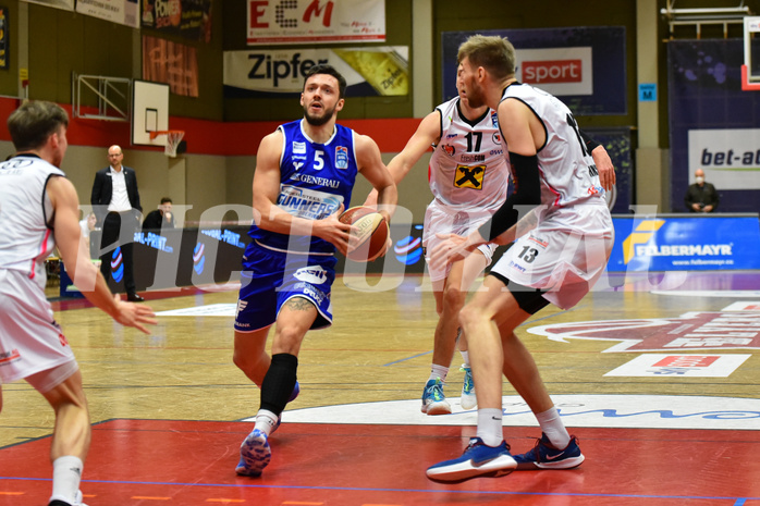 Basketball Superliga 2020/21, Platzierungsrunde 10. Runde Flyers Wels vs. Oberwart