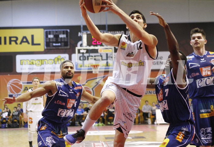 Basketball ABL 2015/16 Grunddurchgang 26.Runde  Güssing Knights vs Kapfenberg Bulls
