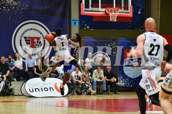 Basketball Superliga 2021/22, Viertelfinale Spiel 2, Flyers Wels vs Swans Gmunden