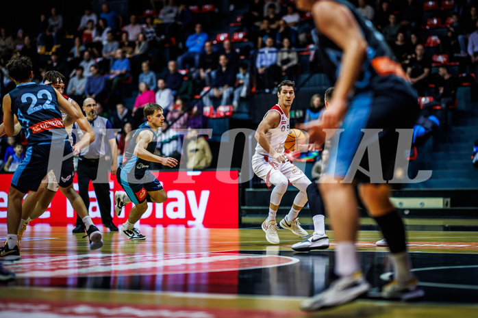 Basketball, Win2Day Superliga 2023/24, Grunddurchgang 8.Runde, BC Vienna, Vienna Timberwolves, Bogic Vujosevic (5)