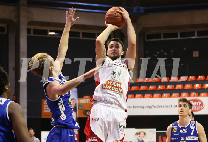Basketball Superliga 2021/22, 3.Plazierungsrunde BC Vienna vs. Gmunden Swans