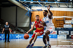 Basketball, bet-at-home Basketball Superliga 2021/22, Grunddurchgang Runde 10, Oberwart Gunners, Traiskirchen Lions, Tihomir Vranjes (7)