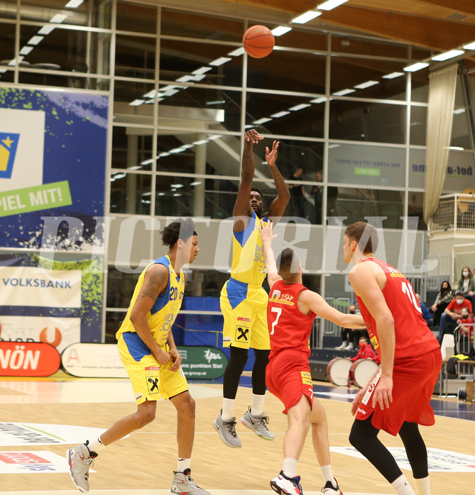 Basketball Superliga 2021/22, Grunddurchgang 17.Runde SKN St.Pölten vs. Traiskirchen Lions