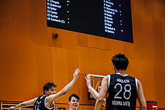 Basketball, Basketball Zweite Liga 2024/25, Grunddurchgang 3.Runde, Vienna Timberwolves, Vienna United, Jakob Konzet (5)