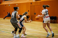 Basketball, Win2Day Basketball Damen Superliga 2024/25, Grunddurchgang 9.Runde, Vienna Timberwolves, Klosterneuburg Duchess, Johanna Mölls (4), Gloria Niknejad (22)