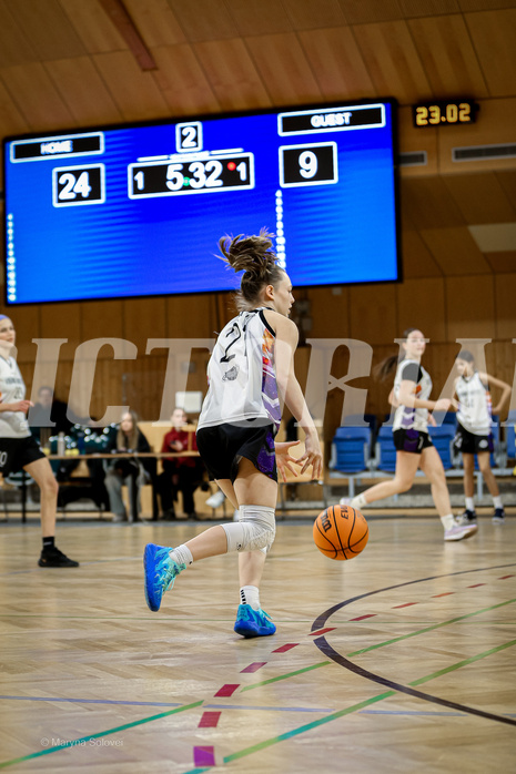 23.02.2025 Österreichischer Basketballverband 2024/25, SLWU14 Vienna United vs. Vienna Timberwolves