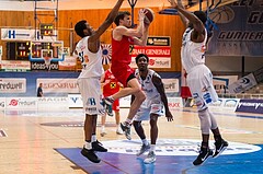 Basketball, ABL 2016/17, Playoff HF Spiel 1, Oberwart Gunners, WBC Wels, Thomas Csebits (4)