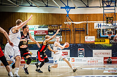Basketball, bet-at-home Basketball Superliga 2021/22, Platzierungsrunde Spiel 10, Oberwart Gunners, BC GGMT Vienna, Sebastian Käferle (7)
