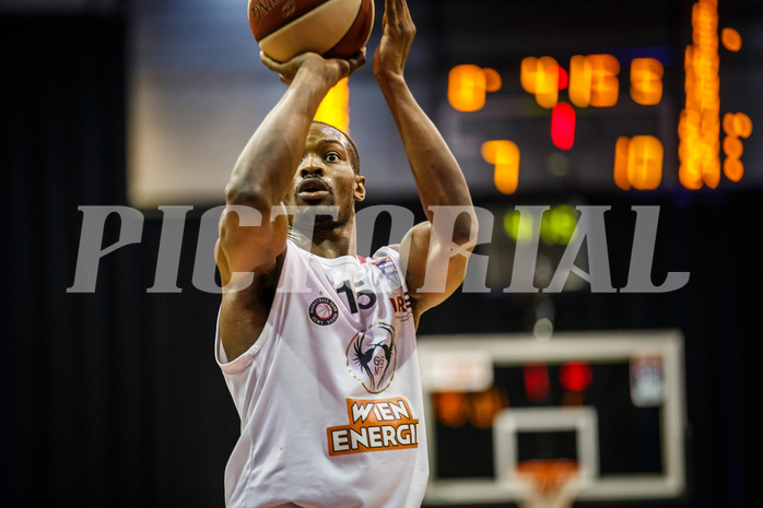 Basketball, bet-at-home Basketball Superliga 2020/21, Grunddurchgang 17.Runde, BC Vienna, Flyers Wels, David Haughton (15)