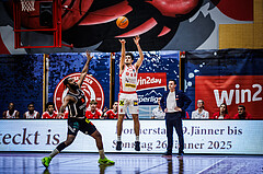 Basketball, Win2Day Superliga 2024/25, Grunddurchgang 15.Runde, Traiskirchen Lions, Fuerstenfeld Panthers, Aleksej Kostic (6)